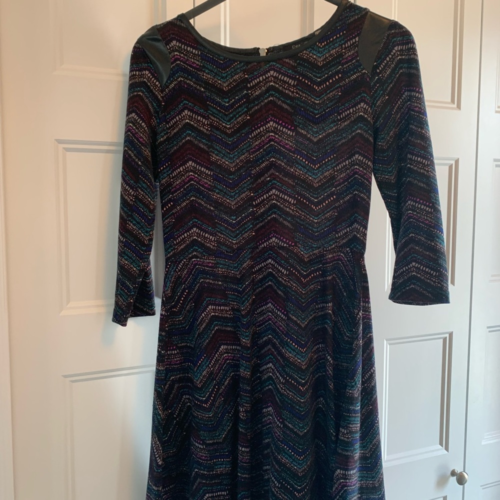 Multicolor Chevron Dress